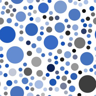 Hafif mavi vektör küreler ile seamless modeli. Kabarcıkları ile soyut tarzda bulanık dekoratif tasarım. Reklam, poster, afiş, Web sitenizin için yeni tasarım.