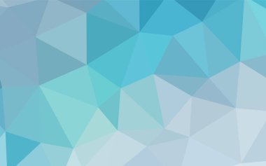 Hafif mavi vektör Çokgen arka plan. Renkli resimde gradyan ile poligonal tarzı. Web siteniz için köşeli tasarım.