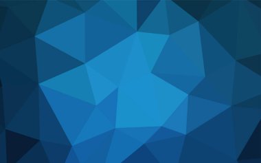 Işık Mavisi vektör soyut mozaik deseni. Üçgenli parlak renkli çizimler. İşiniz için yepyeni bir tasarım..