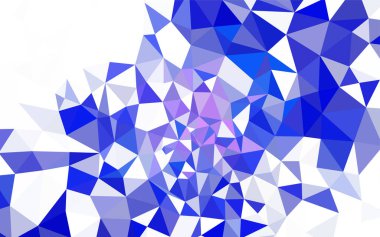 Koyu mavi vektör üçgen mozaik kapak. Çokgen şekilleri ile bir örnek. İşiniz için en iyi üçgen tasarım.