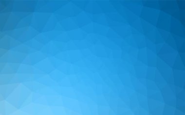 Hafif mavi vektör üçgen mozaik şablonu. Üçgen geometrik örnek gradyan ile. Marka kitap için yeni şablon.