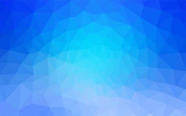 Hafif mavi vektör soyut mozaik arka plan. Geometrik şekil gradyan ile Origami tarzında. Cep telefonu arka plan için şablon.