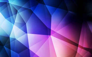 Koyu mavi, kırmızı degrade üçgenler desen vektör. Gradyan ile Origami tarzında yaratıcı geometrik şekil. Desen için bir marka kitabın zemin.