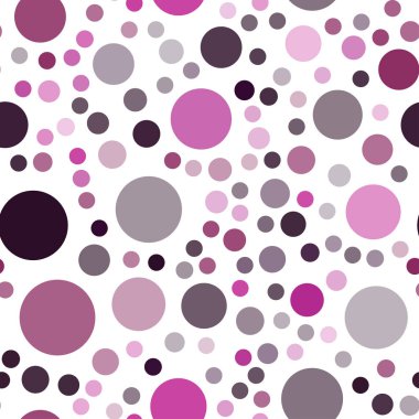 Koyu pembe daire şekilleriyle birlikte sorunsuz düzen vektör. Bulanık daireler doğa tarzı ile güzel renkli resimde. Reklam, poster, afiş, Web sitenizin için yeni tasarım.
