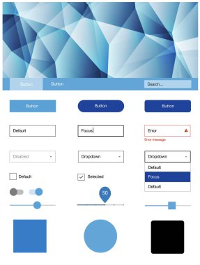 Üçgenler ile ışık mavi vektör stil rehberi. Arka plan üzerinde renkli stil rehberi üçgenler ile. Sen-ebilmek kullanma için açılış sayfaları bu şablonu.
