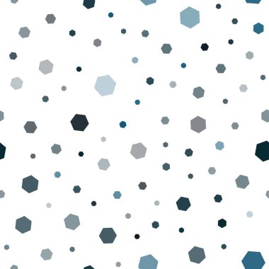 Koyu mavi vektör altıgen şekillerle sorunsuz düzeni. Glitter altıgen stil soyut çizimde. Desen olabilir reklam, kitapçıklar için.