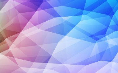 Açık mavi, kırmızı vektör soyut mozaik zemin. Glitter soyut resim zarif bir üçgen ile. Marka kitap için yeni şablon.