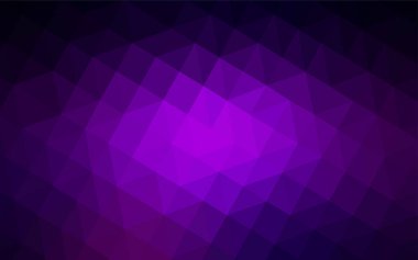 Koyu mor vektör soyut mozaik zemin. Glitter soyut resim zarif bir üçgen ile. İşiniz için yeni tasarım.