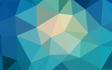 Üçgen düzen parlayan ışık mavi vektör. Poligonal illüstrasyon parlayan, hangi üçgen oluşur. İş tasarımınız için yeni stil.