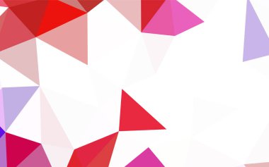 Hafif mavi vektör düşük poli düzeni. Noktalı resim stili üçgenler ile yaratıcı çizimde. İş tasarımınız için yeni stil.