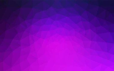 Koyu mor vektör Çokgen arka plan. Poligonal illüstrasyon parlayan, hangi üçgen oluşur. Web siteniz için köşeli tasarım.