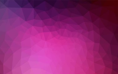 Koyu pembe vektör üçgen mozaik doku. Üçgenler ile renkli soyut resimde. Desen için bir marka kitabın zemin.