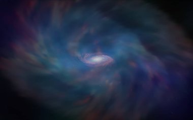 Gece gökyüzü yıldızlı koyu mavi vektör deseni. Bulanık arkaplandaki ve gradyanı olan uzay yıldızları. Fütürist reklamlar ve kitapçıklar için şablon.