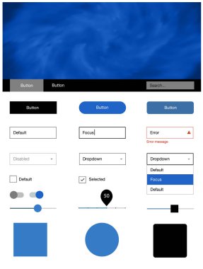 Hafif mavi vektör tel kafes kiti gökada yıldız ile. Güzel UI ux kiti ile onun üstbilgisindeki renkli gökyüzü. Sen-ebilmek kullanma için açılış sayfaları bu şablonu.