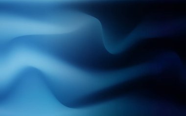 Koyu mavi vektör şablon bükülmüş şeritler. Bandy çizgilerle modern degrade soyut resim. İş tasarımınız için mermer stili.