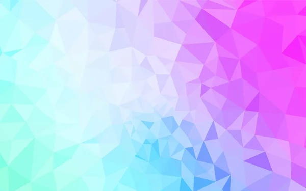 Lichtroze Blauwe Vector Gradiënt Driehoeken Template Kleurrijke Abstracte Illustratie Met — Stockvector