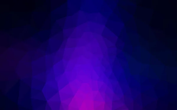 Dark Pink Blue Vector Low Poly Layout Completely New Color — Stock Vector