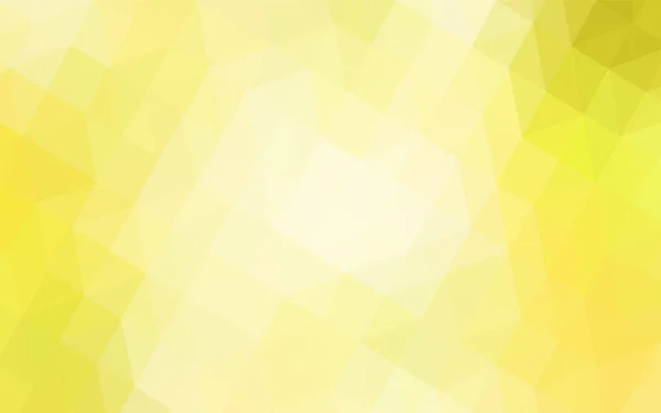 Hellgelber Vektor Abstraktes Polygonales Muster Polygonale Abstrakte Illustration Mit Farbverlauf — Stockvektor