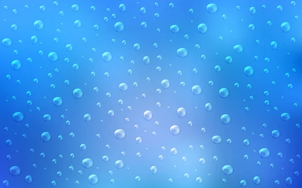 Licht Blauwe Vector Achtergrond Met Bubbels Wazig Bubbels Abstracte Achtergrond — Stockvector