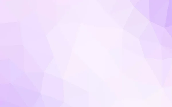 Світло Фіолетовий Векторний Трикутник Мозаїчний Шаблон Блискучі Барвисті Ілюстрації Трикутниками — стоковий вектор