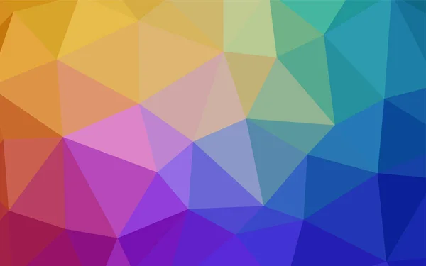 Licht Mehrfarbigen Vektor Leuchtenden Dreieckigen Grundriss Glänzende Polygonale Illustration Die — Stockvektor