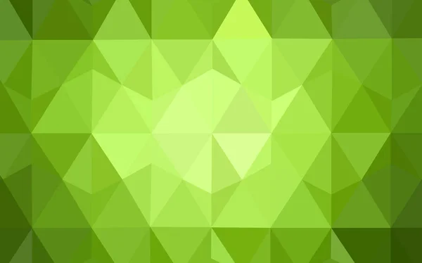 Light Green Vector Triangle Mosaic Texture Colorful Abstract Illustration Triangles — Stock Vector