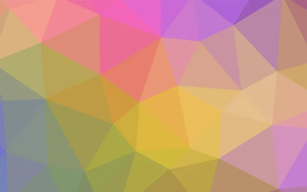 Dunkelgelben Vektor Polygon Abstrakten Hintergrund Glänzende Polygonale Illustration Die Aus — Stockvektor