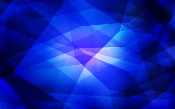 Modèle Polygonal Vecteur Bleu Foncé Illustration Abstraite Polygonale Avec Dégradé — Image vectorielle