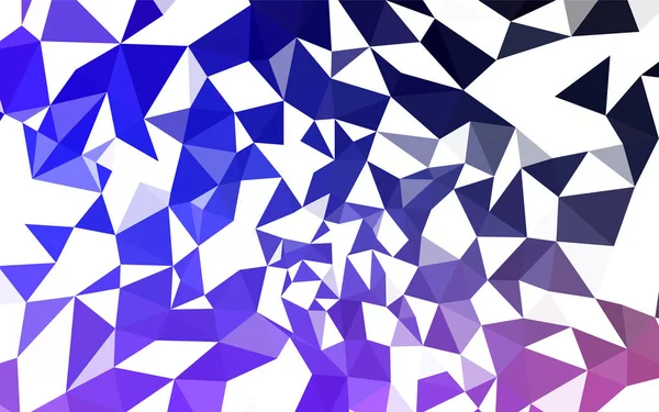 Dunkelrosa Blauer Vektor Abstrakte Polygonale Vorlage Leuchtende Polygonale Illustration Die — Stockvektor