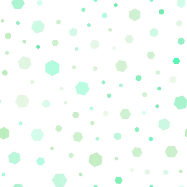 Светло Зеленый Векторный Безseamless Фон Шестиугольниками Иллюстрация Цветных Шестиугольников Белой — стоковый вектор