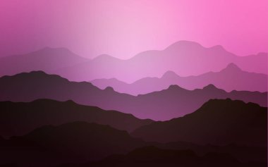 Sıvı şekilleri ile hafif pembe vektör arka plan. Yeni renkli resimde gradyan ile dağ tarzında. İş tasarımınız için tamamen yeni bir şablon.