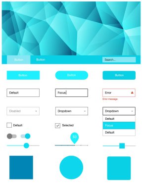 Hafif mavi vektör tel kafes kiti kristalleri ile. Üçgenler ile poligonal tarzında modern stil rehberi. Bu örnek için sitesidir.