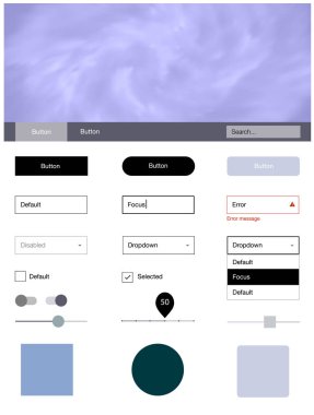 Hafif mavi vektör tel kafes kiti gökada yıldız ile. Basit malzeme tasarım kiti üstbilgisindeki renkli bulutlar ile. Bu web siteleri için kullanabileceğiniz şablon.