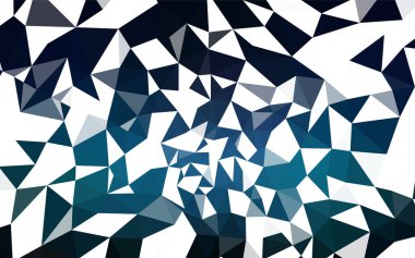 Koyu mavi vektör soyut mozaik arka plan. Gradyan ile zarif parlak poligonal illüstrasyon. Marka kitap için yeni şablon.