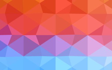 Koyu pembe, sarı düşük poli düzen vektör. Çokgen şekilleri ile bir örnek. Poligonal tasarım web siteniz için kullanılabilir.