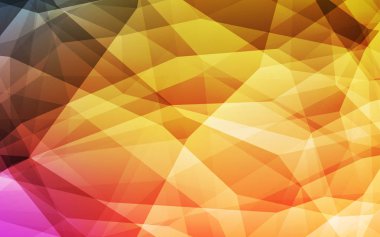 Açık Turuncu Üçgen Mozaik Doku. Çokgen şekilli bir örnek. Web siteniz için çokgen tasarım.