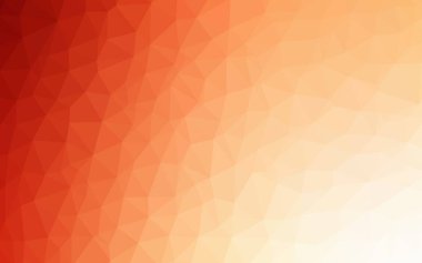 Işık turuncu vektör degrade üçgenler doku. Üçgenler ile renkli resimde parlayan. Cep telefonu arka plan için şablon.