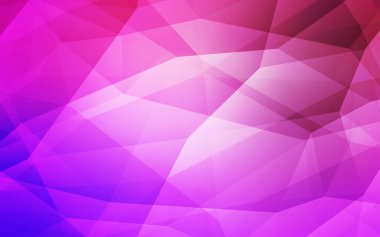 Mor ışık, vektör poligonal şablon pembe. Renkli resimde gradyan ile poligonal tarzı. İşiniz için en iyi üçgen tasarım.