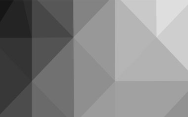 Işık gri vektör üçgen mozaik şablonu. Poligonal illüstrasyon parlayan, hangi üçgen oluşur. Cep telefonu arka plan için şablon.