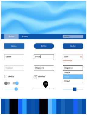 Eğik çizgili ışık mavi vektör stil rehberi. Degrade çizgiler ile renkli soyut resimde. Açılış sayfanız için modern şablon.