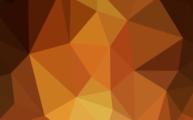 Koyu turuncu vektör soyut poligonal şablonu. Gradyan ile Origami tarzında yaratıcı geometrik şekil. Senin arka plan için dokulu deseni.