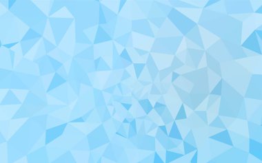 Hafif mavi vektör soyut poligonal model. Geometrik şekil gradyan ile Origami tarzında. Web siteniz için köşeli tasarım.