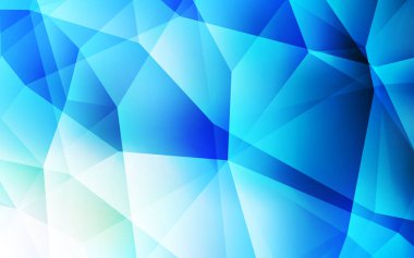 Hafif mavi vektör üçgen mozaik şablonu. Noktalı resim stili üçgenler ile yaratıcı çizimde. Senin arka plan için dokulu deseni.