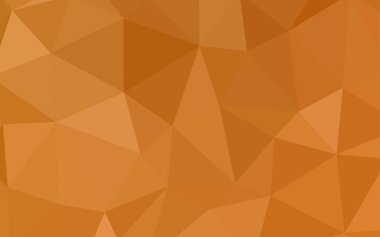 Işık turuncu vektör poligonal model. Üçgenler ile renkli resimde parlayan. Web siteniz için yeni bir doku.