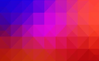 Açık mavi, kırmızı vektör düşük poli doku. Renkli resimde gradyan ile poligonal tarzı. Dokulu deseni arka plan olarak kullanılabilir.