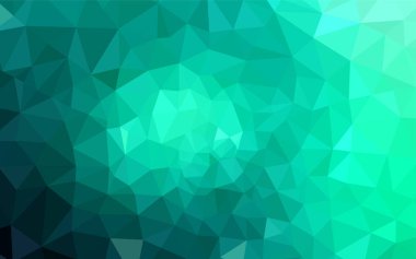 Işık yeşil vektör soyut poligonal şablonu. Geometrik şekil gradyan ile Origami tarzında. Cep telefonu arka plan için şablon.