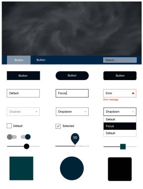 Koyu mavi vektör web UI kiti Bulutsusu yıldız ile. Web Kullanıcı arabirimi kiti ile onun üstbilgisindeki soyut degrade bulutlar. Sen-ebilmek kullanma için açılış sayfaları bu şablonu.