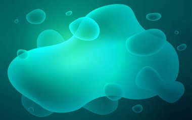 Işık yeşil vektör desen lav şekillerle. Memphis tarzı gradyan ile yepyeni renkli resimde. Marka kitap için zarif desen.