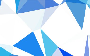 Koyu mavi vektör üçgen mozaik doku. Üçgenler ile renkli soyut resimde. Afiş için tamamen yeni şablon.