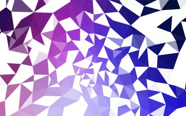 Pembe ışık, vektör poligonal model mavi. Üçgenler ile renkli resimde parlayan. Marka kitap için yeni şablon.